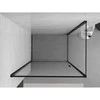 Dušo kabina Mexen Exo, varstomos durys, 85 x 75 cm, transparent/juodas