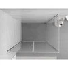 Dušo kabina Mexen Exo, varstomos durys, 80 x 100 cm, transparent/chrome