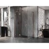Dušo kabina Mexen Lunar L, kairė, 90 x 70 cm, transparent/brushed copper