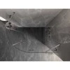 Dušo kabina Mexen Lunar, pusapvalė, dešinė, 100 x 80 cm, transparent/brushed nickel