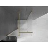 Dušo kabina Mexen Velar, 120 x 120 cm, Gold/matinis stiklas