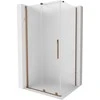 Dušo kabina Mexen Velar, 120 x 80 cm, Rose auksinis/matinis stiklas
