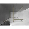 Dušo kabina Mexen Velar, 130 x 85 cm, Gold/matinis stiklas