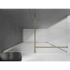 Dušo kabina Mexen Velar, 140 x 70 cm, Gold/matinis stiklas