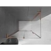 Dušo kabina Mexen Velar L, 100 x 120 cm, Brushed copper/Transparent