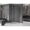 Dušo kabina Mexen Velar L, 110 x 120 cm, Brushed gun pilka/Transparent
