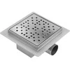 Dušo latakas REA Dots, Brushed Steel, 15x15 cm