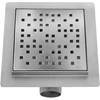 Dušo latakas REA Dots, Brushed Steel, 15x15 cm