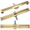 Dušo latakas REA Neox Slim Pro, Brushed Gold, 100 cm