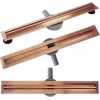 Dušo latakas REA Neox Slim Pro, Brushed Copper, 80 cm