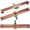 Dušo latakas REA Neox Slim Pro, Brushed Copper, 60 cm