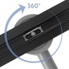 Dušo latakas REA Neox Slim Pro, Juodas, 60 cm