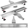 Dušo latakas REA Neox Superflow, Brushed Steel, 90 cm