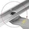 Dušo latakas REA Neox Superflow, Brushed Steel, 80 cm