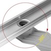 Dušo latakas REA Neox Superflow, Brushed Steel, 90 cm
