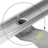 Dušo latakas REA Neox Superflow, Brushed Steel, 70 cm