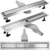Dušo latakas REA Neox Superflow, Brushed Steel, 70 cm