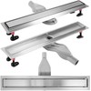 Dušo latakas REA Neox Superflow, Brushed Steel, 50 cm