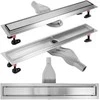 Dušo latakas REA Neox Superflow, Brushed Steel, 50 cm
