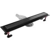 Dušo latakas REA Neox Superflow, Juodas, 80 cm