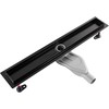 Dušo latakas REA Neox Superflow, Juodas, 60 cm