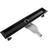 Dušo latakas REA Neox Superflow, Juodas, 90 cm