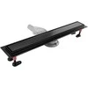 Dušo latakas REA Neox Superflow, Juodas, 90 cm
