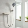 Dušo maišytuvo komplektas REA Arcos, Brushed Nickel
