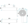 Dušo maišytuvo komplektas REA Rivo, Titanium