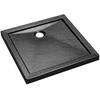 Dušo padėklas Besco Aquarius SlimLine Stone Effect New, 80 x 80 x 5,5 cm