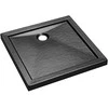 Dušo padėklas Besco Aquarius SlimLine Stone Effect New, 90 x 90 x 5,5 cm