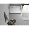 Dušo padėklas Mexen Flow Slim, kvadratinis, 75 x 75 cm, Baltas gloss