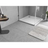 Dušo padėklas Mexen Flow Slim, kvadratinis, 85 x 85 cm, Baltas gloss