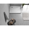 Dušo padėklas Mexen Flow Slim, kvadratinis, 85 x 85 cm, Baltas gloss