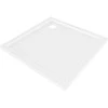 Dušo padėklas Mexen Flow Slim, kvadratinis, 70 x 70 cm, Baltas gloss