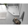 Dušo padėklas Mexen Flow Slim, penkiakampis, kairinis, 90 x 80 cm, Baltas gloss