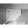 Dušo padėklas Mexen Flow Slim, penkiakampis, kairinis, 90 x 80 cm, Baltas gloss