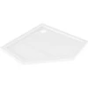 Dušo padėklas Mexen Flow Slim, penkiakampis, 90 x 90 cm, Baltas gloss