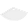 Dušo padėklas Mexen Flow Slim, pusapvalis, 100 x 100 cm, Baltas gloss