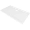 Dušo padėklas Mexen Flow Slim, stačiakampis, 100 x 150 cm, Baltas gloss