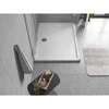 Dušo padėklas Mexen Flow Slim, stačiakampis, 85 x 100 cm, Baltas gloss