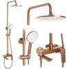 Dušo sistema REA Avalon, Brushed Copper