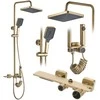 Dušo sistema REA Helix, Brushed Gold