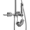 Dušo sistema REA Helix, Brushed Nickel Inox