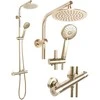 Dušo sistema su termostatu REA Bliss, Brushed Gold