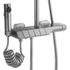 Dušo sistema su termostatu REA Rob, Brushed Nickel Inox