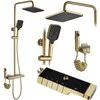 Dušo sistema su termostatu REA Rob, Brushed Gold