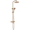 Dušo-vonios sistema su termostatu REA Lungo, Brushed Copper