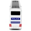 Dviaukštis policijos autobusas, baltas
