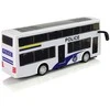 Dviaukštis policijos autobusas, baltas